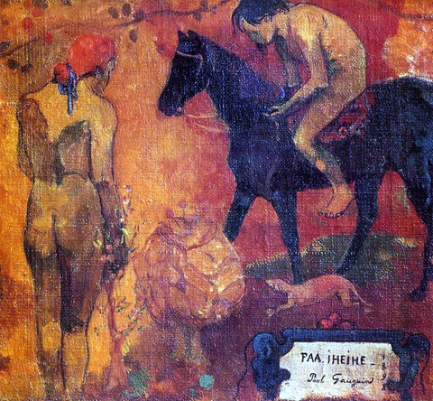  Paul Gauguin Faa Iheihe (detail) (also known as Tahitian Pastoral) - Hand Painted Oil Painting