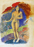  Paul Gauguin Nave nave feuna, L'Eve Tahitienne (also known as Beautiful Land, Tahitian Eve) - Hand Painted Oil Painting