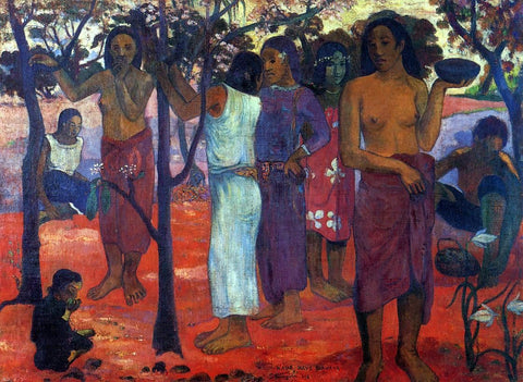  Paul Gauguin Nave Nave Mahana (also known as Delightful Day) - Hand Painted Oil Painting