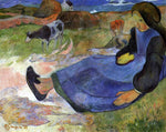  Paul Gauguin A Seated Breton Girl - Hand Painted Oil Painting