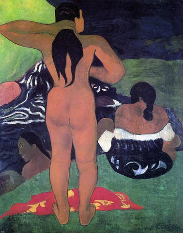  Paul Gauguin Tahitian Women Bathing - Hand Painted Oil Painting