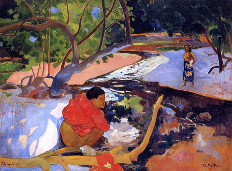  Paul Gauguin Te Poipoi - Hand Painted Oil Painting