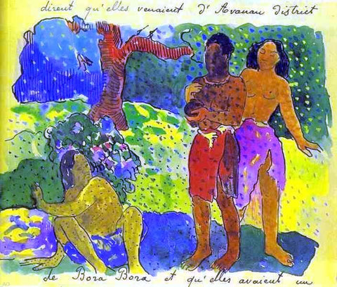  Paul Gauguin The Messengers of Oro - Hand Painted Oil Painting
