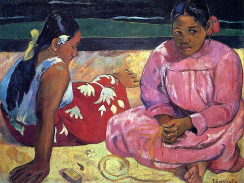  Paul Gauguin Two Women on the Beach - Hand Painted Oil Painting