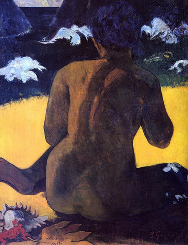  Paul Gauguin Vahine no te Miti (also known as Woman by the Sea) - Hand Painted Oil Painting