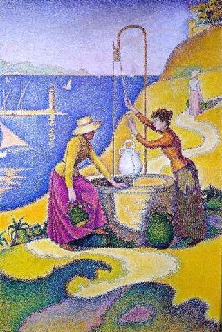  Paul Signac Women at the Well - Hand Painted Oil Painting