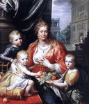  Paulus Moreelse Sophia Hedwig, Countess of Nassau Dietz, with her Three Sons - Hand Painted Oil Painting