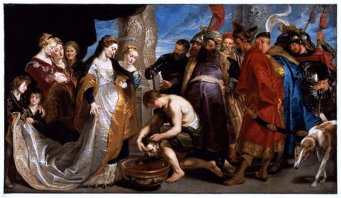  Peter Paul Rubens Head of Cyrus Brought to Queen Tomyris - Hand Painted Oil Painting