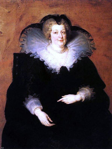  Peter Paul Rubens Marie de Medici, Queen of France - Hand Painted Oil Painting