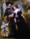  Peter Paul Rubens Rubens, his wife Helena Fourment, and their son Peter Paul - Hand Painted Oil Painting