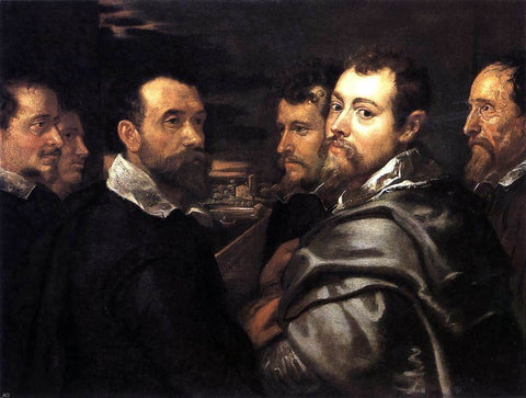  Peter Paul Rubens Self-Portrait in a Circle of Friends from Mantua - Hand Painted Oil Painting