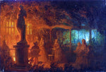  Petrus Van Schendel A Study for 'Soiree de feux de Bengale au Vaux-Hall, Parc de Bruxelles' - Hand Painted Oil Painting