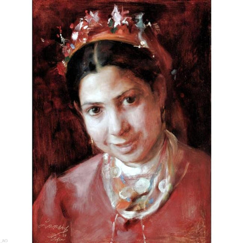  Philip Alexius De Laszlo Bulgarian Girl - Hand Painted Oil Painting