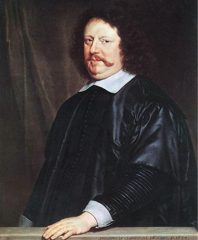  Philippe De Champaigne Portrait of Henri Groulart - Hand Painted Oil Painting