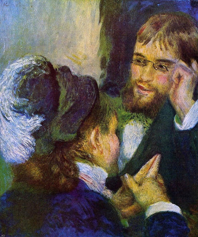 Pierre Auguste Renoir Conversation - Hand Painted Oil Painting