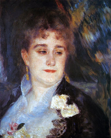  Pierre Auguste Renoir First Portrait of Madame Georges Charpeitier - Hand Painted Oil Painting