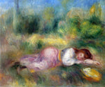  Pierre Auguste Renoir A Girl Streched out on the Grass - Hand Painted Oil Painting