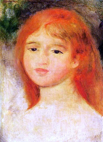  Pierre Auguste Renoir Girl with Auburn Hair - Hand Painted Oil Painting