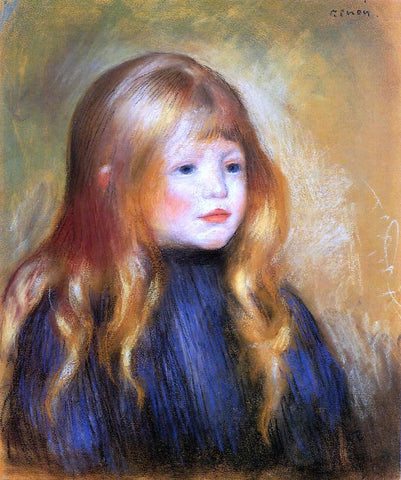  Pierre Auguste Renoir Head of a Child (also known as Edmond Renoir) - Hand Painted Oil Painting