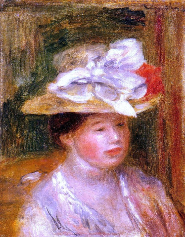  Pierre Auguste Renoir Head of a Woman - Hand Painted Oil Painting