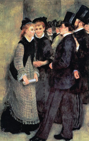  Pierre Auguste Renoir Leaving the Conservatoire - Hand Painted Oil Painting