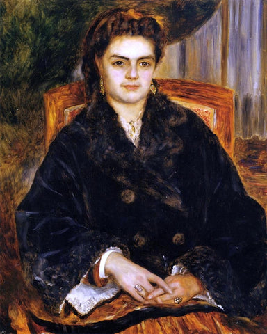  Pierre Auguste Renoir Madame Marie Octavie Bernier - Hand Painted Oil Painting