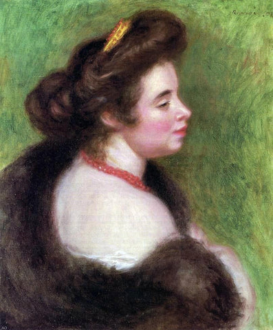  Pierre Auguste Renoir Madame Maurice Denis nee Jeanne Boudot - Hand Painted Oil Painting