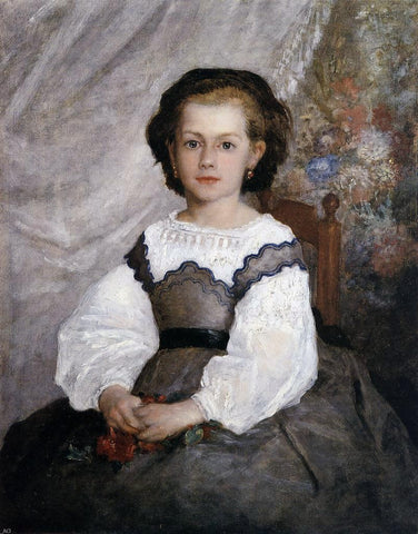  Pierre Auguste Renoir Mademoiselle Romaine Lacaux - Hand Painted Oil Painting