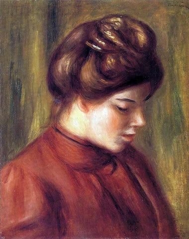  Pierre Auguste Renoir Mlle. Christine Lerolle - Hand Painted Oil Painting