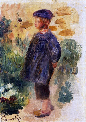  Pierre Auguste Renoir Portrait of a Kid in a Beret - Hand Painted Oil Painting