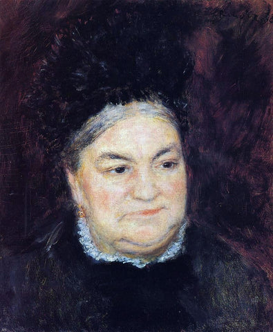  Pierre Auguste Renoir Portrait of an Old Woman (also known as Madame le Coeur) - Hand Painted Oil Painting