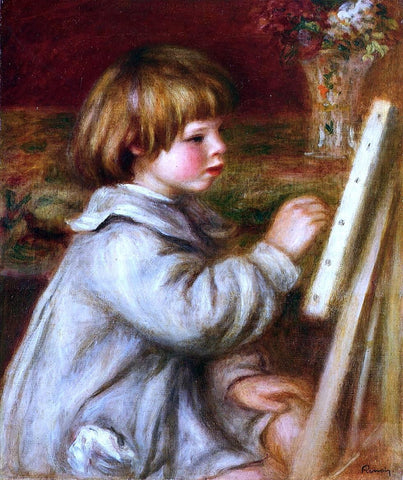  Pierre Auguste Renoir Portrait of Claude Renoir Painting - Hand Painted Oil Painting