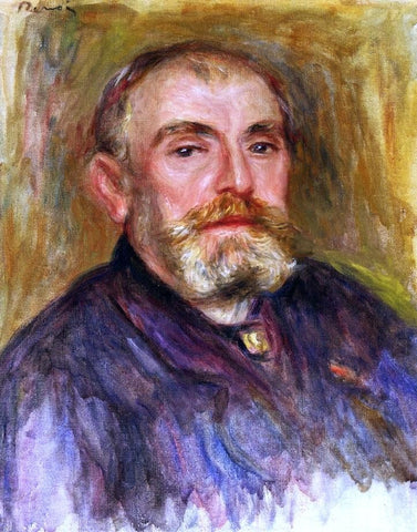  Pierre Auguste Renoir Portrait of Henri Lerolle - Hand Painted Oil Painting