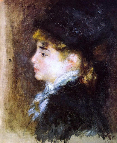  Pierre Auguste Renoir Portrait of Margot (also known as Portrait of a Model) - Hand Painted Oil Painting