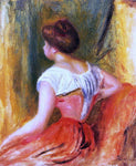  Pierre Auguste Renoir Seated Young Woman - Hand Painted Oil Painting