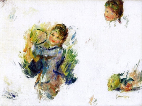  Pierre Auguste Renoir Study for 'Girls playing with a Shuttlecock' - Hand Painted Oil Painting
