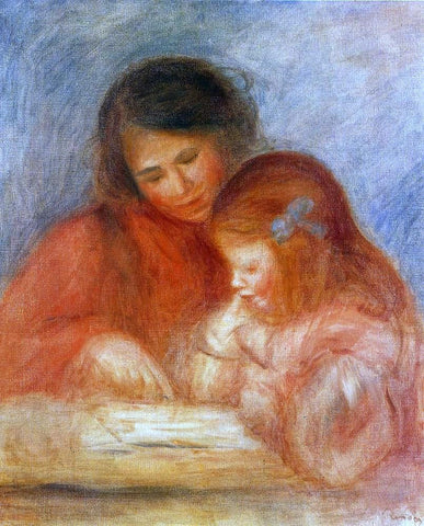  Pierre Auguste Renoir The Lesson - Hand Painted Oil Painting