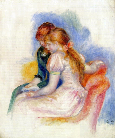  Pierre Auguste Renoir The Reading - Hand Painted Oil Painting