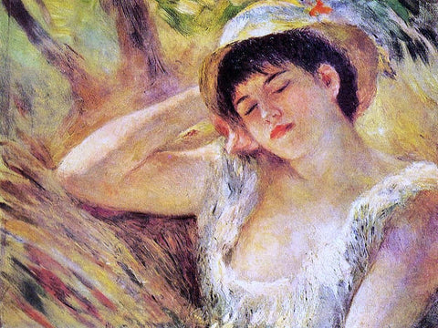  Pierre Auguste Renoir The Sleeper - Hand Painted Oil Painting