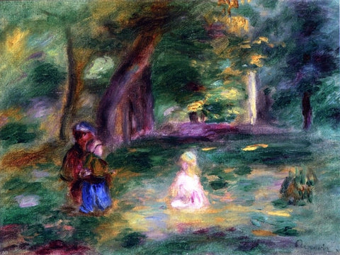  Pierre Auguste Renoir Three Figures in a Landscape - Hand Painted Oil Painting