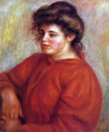  Pierre Auguste Renoir Woman in a Red Blouse - Hand Painted Oil Painting