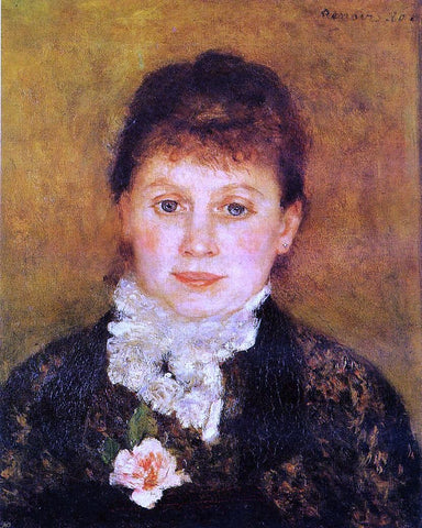  Pierre Auguste Renoir Woman Wearing White Frills - Hand Painted Oil Painting