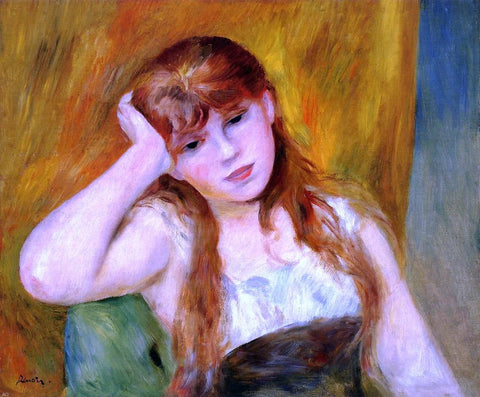  Pierre Auguste Renoir Young Blond Woman - Hand Painted Oil Painting