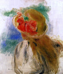  Pierre Auguste Renoir Young Girl in a Flowered Hat - Hand Painted Oil Painting