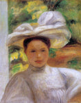  Pierre Auguste Renoir Young Woman in a Hat - Hand Painted Oil Painting