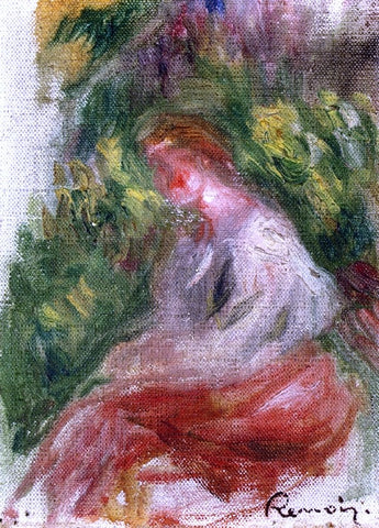 Pierre Auguste Renoir Young Woman Seated - Hand Painted Oil Painting