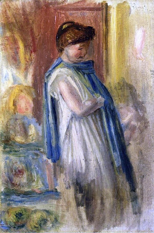  Pierre Auguste Renoir Young Woman Standing - Hand Painted Oil Painting