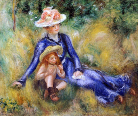  Pierre Auguste Renoir Yvonne and Jean - Hand Painted Oil Painting
