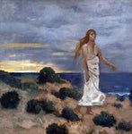  Pierre Puvis De Chavannes Woman on the Beach - Hand Painted Oil Painting