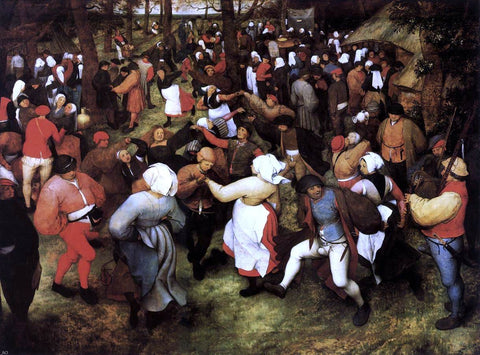  The Elder Pieter Bruegel Wedding Dance in the Open Air - Hand Painted Oil Painting
